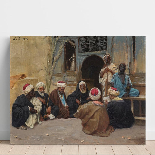 Un Conseil des sages - Ludwig Deutsch | Reproduction Tableau Décoration murale affiche copie