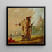Ein Shoshone-Indianer rauchend - Alfred Jacob Miller — gerahmtes Bild an der Wand