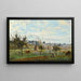Reproduction of the painting of a Village in the Surroundings of Mantes by Jean-Baptiste Camille Corot