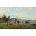 Reproduction of the painting of a Village in the Surroundings of Mantes by Jean-Baptiste Camille Corot