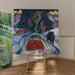 Reproduktion des Gemäldes Ein roter Bison im Winter - Franz Marc