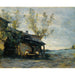 Reproduktion des Gemäldes Jean-Baptiste Camille Corot - Ein Kaffee in Vaugirard