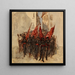 a parade, Mazas prison - Armand Gautier — framed artwork on a wall