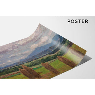 Un paysage avec gerbes de maïs - Alfred Zoff | Reproduction Tableau Décoration murale affiche copie