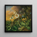 Un sol forestier con margherite, primule e dente di leone - Franz Xaver Petter — quadro incorniciato alla parete