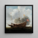Ein Kriegsschiff - Hendrik Cornelisz Vroom — gerahmtes Bild an der Wand