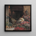 a Florentine flower seller - Kristian Zahrtmann — framed artwork on a wall