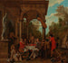 an elegant company dining on a terrace - Jan Josef Horemans the Elder — artwork view
