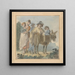 Eine Familie von Bauern mit einem Esel - Samuel Shelley — gerahmtes Bild an der Wand