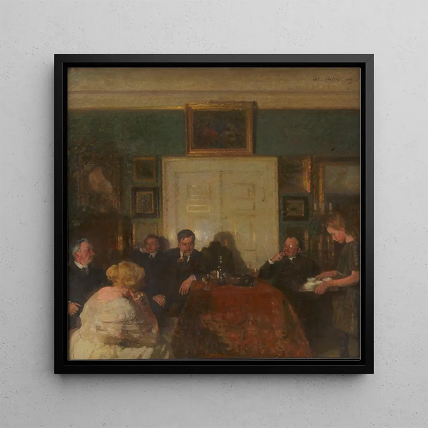 Une fête dans la maison de l'artiste - Julius Paulsen