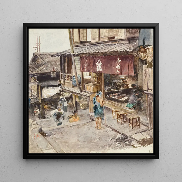 Une rue à Ikao au Japon III - Robert Frederick Blum
