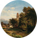 a scene in the lower Inn valley - Ludwig Halauska — displayed in an interior