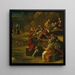 Eine Szene aus Virgils Äneis aus dem Fries von Alfonso I. d'Este im Elfenbein-Kabinett - Dosso Dossi — gerahmtes Bild an der Wand