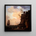 Eine Hafenansicht im italienischen Stil - Claude-Joseph Vernet — gerahmtes Bild an der Wand