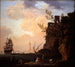 Eine Hafenansicht im italienischen Stil - Claude-Joseph Vernet — Ansicht des Kunstwerks