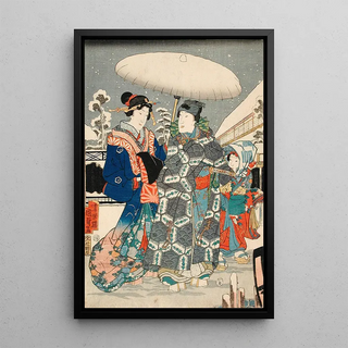 Utagawa Kunisada II - First Snow.webp