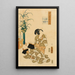 Sentiments Persistants d'une Tardive Collection de Genji - Utagawa Kunisada II — framed artwork on a wall