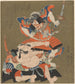 Ein Duell zwischen zwei Kriegern - Utagawa Kunisada Toyokuni III — Ansicht des Kunstwerks