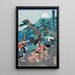 Acte VIII Procession Nuptiale di Konami - Utagawa Kunisada Toyokuni III — quadro incorniciato alla parete