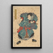 Attore Ichimura Buzaemon che interpreta un ruolo non identificato - Utagawa Kunisada Toyokuni III — quadro incorniciato alla parete