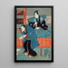 Schauspieler Band Sajr I in Mumata Junsai Band Takesabur I in Oguri Stan - Utagawa Kunisada Toyokuni III — gerahmtes Bild an der Wand