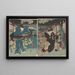 Akteure in den Rollen von Ohatsu und Iwafuji - Utagawa Kunisada Toyokuni III — gerahmtes Bild an der Wand