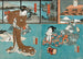 Aktoren in den Rollen von Toriyama Shôsaku und Uba Akishino - Utagawa Kunisada Toyokuni III — Ansicht des Kunstwerks