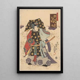 Utagawa Kunisada Toyokuni III - An Actor with an Elaborate Robe.webp
