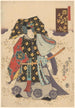 Ein Schauspieler mit einem aufwändigen Kleid - Utagawa Kunisada Toyokuni III — Ansicht des Kunstwerks