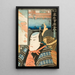 Restaurant Painting Ebiya Ichikawa Danjr VIII in the role of Ebizako no J - Utagawa Kunisada Toyokuni III — framed artwork on a wall