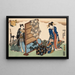 Huit vues figuratives Sugata Hakkei Pl4 - Utagawa Kunisada Toyokuni III — gerahmtes Bild an der Wand