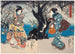 Apprezzando i Fiori di Prugno la Sera - Utagawa Kunisada Toyokuni III — vista dell’opera