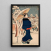 Famous Places of the Eastern Capital The Year-End Fair at Asakusa - Utagawa Kunisada Toyokuni III — framed artwork on a wall