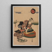 Premier Bonite de l'Année - Utagawa Kunisada Toyokuni III — framed artwork on a wall