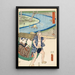 Fujieda - Utagawa Kunisada Toyokuni III — framed artwork on a wall
