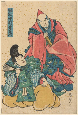Utagawa Kunisada Toyokuni III - Highranking Monk Yasuhide Playing the Role of Nakamura Utaemon.webp