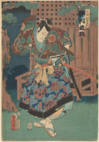 Utagawa Kunisada Toyokuni III - Nakamura Shikan in the role of Huwa Hanzaemon.webp