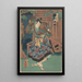 Nakamura Shikan dans le rôle de Huwa Hanzaemon - Utagawa Kunisada Toyokuni III — quadro incorniciato alla parete