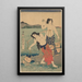 Le donne del sale - Utagawa Kunisada Toyokuni III — quadro incorniciato alla parete