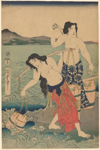 Utagawa Kunisada Toyokuni III - The Salt Women.webp