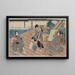 Hakata kojor kezori kuemon komatsuya soshichi - Utagawa Kuniyoshi — quadro incorniciato alla parete