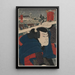 Mukjima Miyamoto Musashi - Utagawa Kuniyoshi — quadro incorniciato alla parete