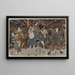 Wada Yoshimori Tomoe Gozen Yamabuki - Utagawa Kuniyoshi — quadro incorniciato alla parete