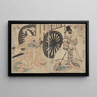 Utagawa Toyohiro - Woman and Man.webp