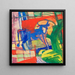 Vache bleue - Franz Marc — quadro incorniciato alla parete