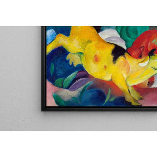 Vaches, rouge, vert, jaune - Franz Marc | Reproduction Tableau Décoration murale affiche copie