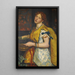Ein Mädchen mit Trauben - Valentine Cameron Prinsep — gerahmtes Bild an der Wand
