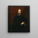 Ritratto di un gentiluomo - Valerio Castello — quadro incorniciato alla parete