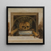 Vanité Nature morte with skull, laurel crown, book, and two lit candles - Jacob van Campen — wall display of the artwork