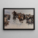 Prise einer verschneiten Stadt - Vasily Surikov — gerahmtes Bild an der Wand